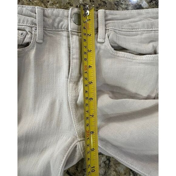 VINCE Dylan Ankle Skinny Destructed Women’s Size 28 X 26 Tan Cream Jeans $313 - Picture 7 of 13